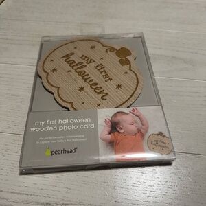My First Halloween wooden photo sign